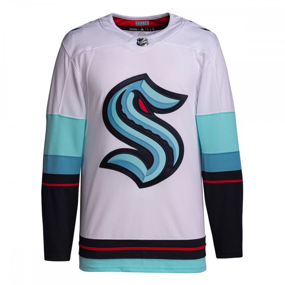 Seattle Kraken adidas Away Primegreen Authentic Jersey - White-Pro Kit Vault | Brand New 26/27 Sports Jerseys